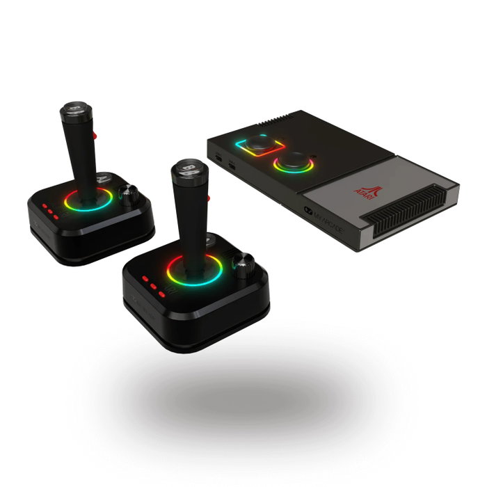 dreamGear My Arcade ATARI Gamestation Pro con 2 Joysticks Inalámbricos