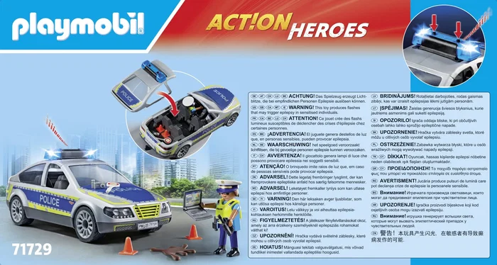 Playmobil Coche Patrulla Action Heroes 71729 Multicolor