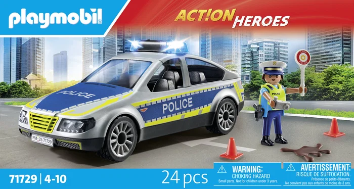 Playmobil Coche Patrulla Action Heroes 71729 Multicolor
