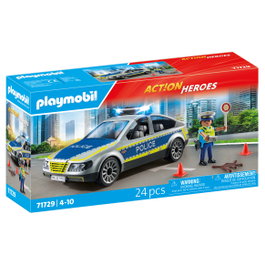 Playmobil Action Heroes 71729 Coche patrulla con sirena y luz intermitente