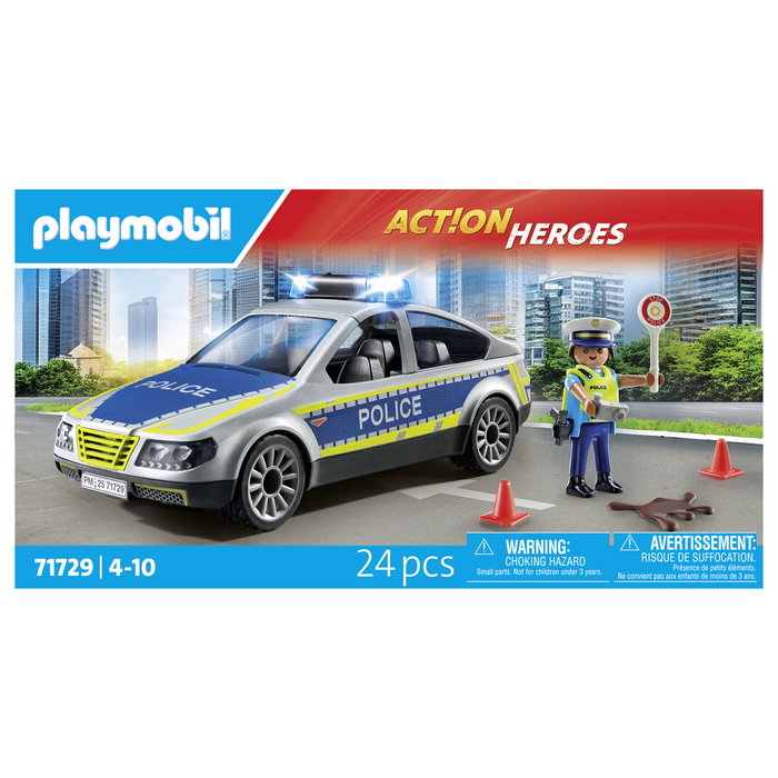 Playmobil Action Heroes 71729 Coche de policía con luces y sonido