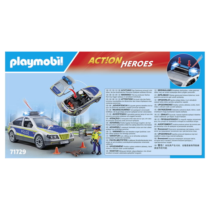 Playmobil Action Heroes 71729 Coche de policía con luces y sonido