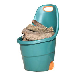 Faura Carro de Jardín Verde con Ruedas, 68 Litros de Capacidad, de Polipropileno, Medidas 53 x 57 xアドレス