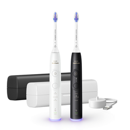 Philips Sonicare 6500 HX7419/01 Pack Doble Negro/Blanco con Estuche