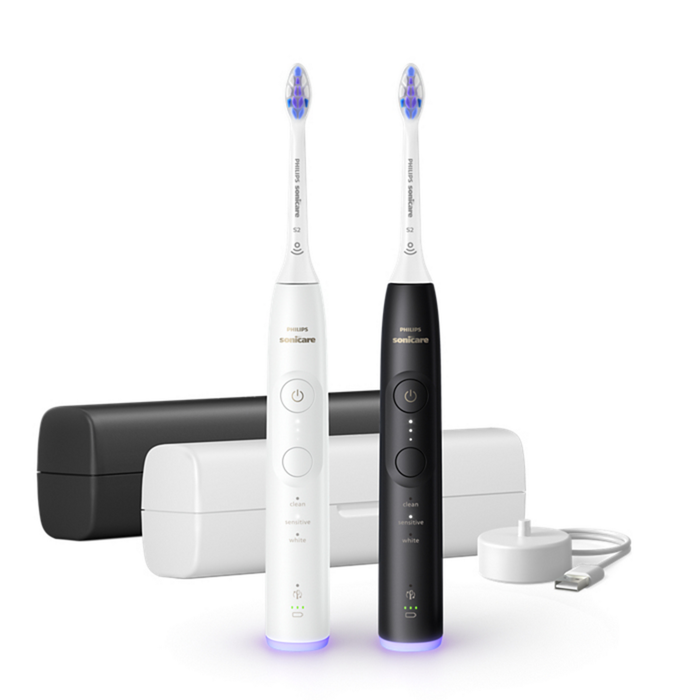 Philips Sonicare 6500 HX7419/01 Pack Doble Negro/Blanco con Estuche Philips Sonicare 6500 HX7419/01 Pack Doble Negro/Blanco con Estuche