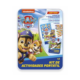 Imagiland Kit de Actividades Patrulla Canina Ptlic11 - Caja Metálica con Crayones, Rotulador, Pegatinas y 2 Cuadernos, +3 años, Español