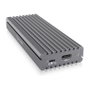 ICY BOX IB-1817M-C31 Caja Externa USB-C 3.1 Gen 2 para SSD M.2 NVMe PCIe 3.0 Aluminio Gris 10 Gbit/s Plug and Play Mac Windows