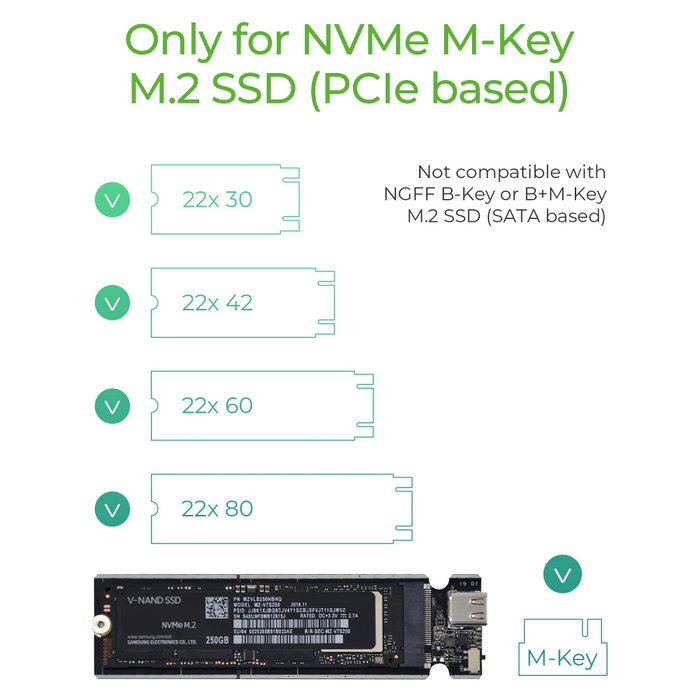 ICY BOX IB-1817M-C31 Caja Externa USB-C 3.1 Gen 2 para SSD M.2 NVMe PCIe 3.0 Aluminio Gris 10 Gbit/s Plug and Play Mac Windows