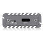ICY BOX IB-1817M-C31 Caja Externa USB-C 3.1 Gen 2 para SSD M.2 NVMe PCIe 3.0 Aluminio Gris 10 Gbit/s Plug and Play Mac Windows