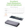 ICY BOX IB-1817M-C31 Caja Externa USB-C 3.1 Gen 2 para SSD M.2 NVMe PCIe 3.0 Aluminio Gris 10 Gbit/s Plug and Play Mac Windows