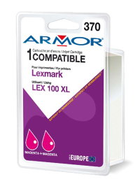 Armor Pack de 2 Cartuchos LEXMARK 100XL 2M Magenta