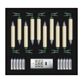 Krinner Lumix Superlight Set de 10 velas marfil