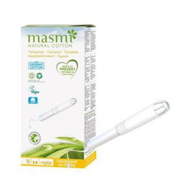 MASMI Tampones Regular 16 Ud. Algodón Ecológico Certificado