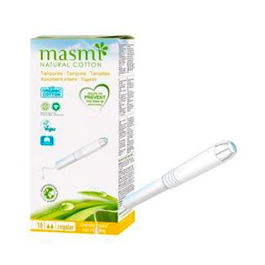 MASMI Tampones Regular 16 Ud. Algodón Ecológico Certificado