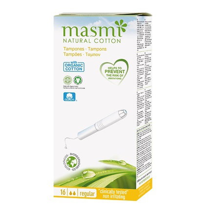 MASMI Tampones Natura Regular con aplicador de 16 unidades MASMI Tampones Natura Regular con aplicador de 16 unidades