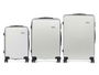 Arte Regal Set 3 Maletas Liston ABS Gris Claro 49x76x30 cm