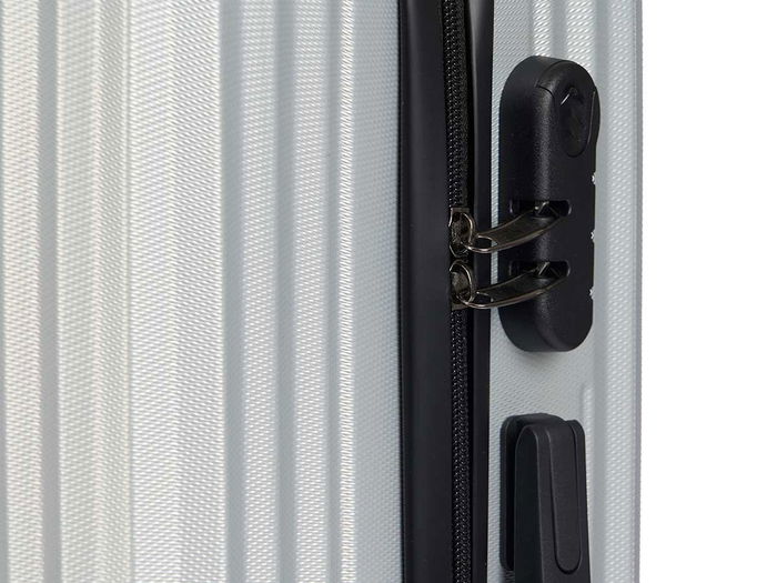 Arte Regal Set 3 Maletas Liston ABS Gris Claro 49x76x30 cm