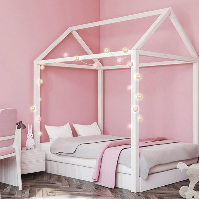 Home Deco Light Guirnalda de Luz 20 LED Rosa/Oro para Decoración de Hogar