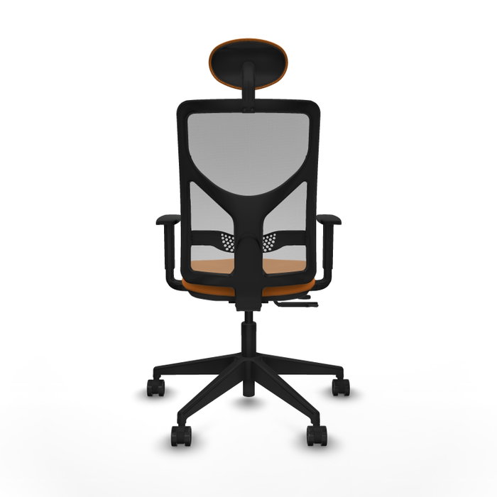 PIQUERAS Y CRESPO Silla de oficina Motilla Naranja y Gris PIQUERAS Y CRESPO Silla de oficina Motilla Naranja y Gris