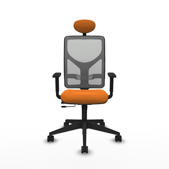 PIQUERAS Y CRESPO Silla de oficina Motilla Naranja y Gris PIQUERAS Y CRESPO Silla de oficina Motilla Naranja y Gris