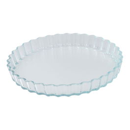 San Ignacio Experto Fuente de Vidrio Borosilicato para Horno 1.3 Litros Ø27.5 x 3.7 cm, Apto Microondas, Lavavajillas, Frigorífico