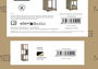 Inde Estantería 3 Cubos de Madera y Metal - Mueble Modular con Estructura 90 x 30 x 30 cm (2 Unidades)