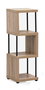 Inde Estantería 3 Cubos de Madera y Metal - Mueble Modular con Estructura 90 x 30 x 30 cm (2 Unidades)