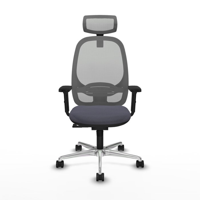 PIQUERAS Y CRESPO Silla de oficina Cilanco con mecanismo Sincro, Gris