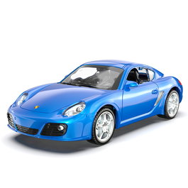 DEQUBE Porsche Cayman S D00416 Coche a Escala 1:32 de Metal Die-Cast con Sistema Pull-Back para Colección y Juego