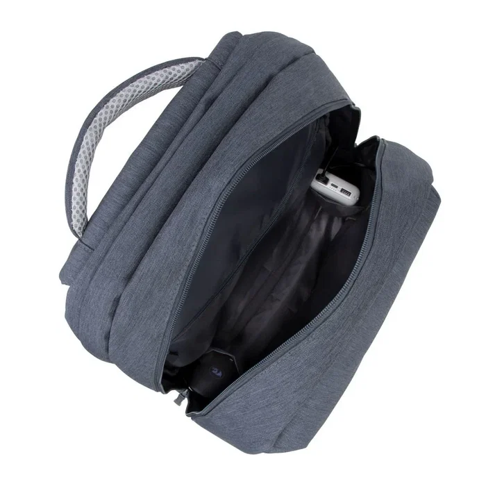 Rivacase 7567 Mochila para Portátil 17.3" (43.9 cm) Azul - Poliéster Resistente al Agua con Puerto USB, Tirantes para Hombro y Múltiples Bolsillos - 780 g