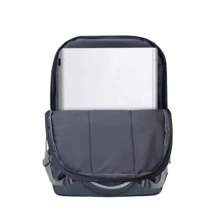 Rivacase 7567 Mochila para Portátil 17.3" (43.9 cm) Azul - Poliéster Resistente al Agua con Puerto USB, Tirantes para Hombro y Múltiples Bolsillos - 780 g