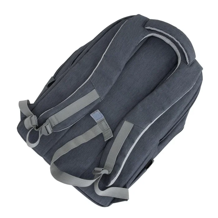 Rivacase 7567 Mochila para Portátil 17.3" (43.9 cm) Azul - Poliéster Resistente al Agua con Puerto USB, Tirantes para Hombro y Múltiples Bolsillos - 780 g