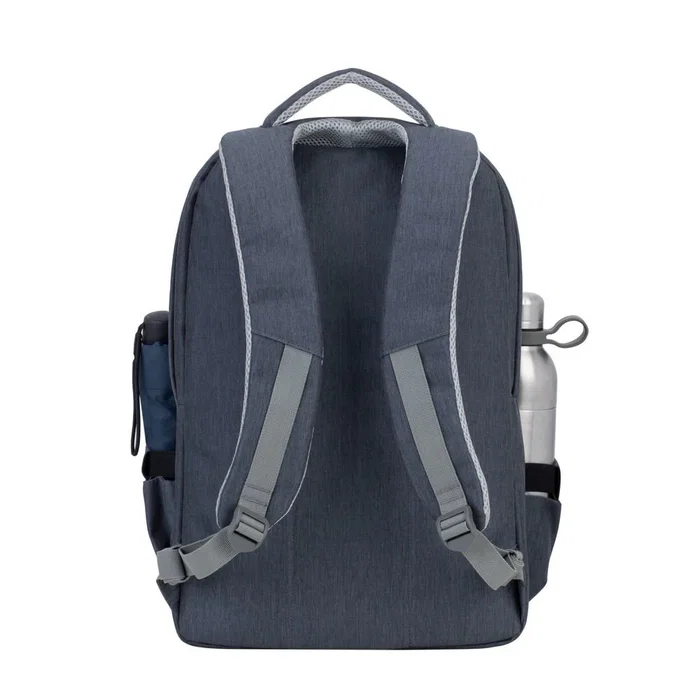 Rivacase 7567 Mochila para Portátil 17.3" (43.9 cm) Azul - Poliéster Resistente al Agua con Puerto USB, Tirantes para Hombro y Múltiples Bolsillos - 780 g