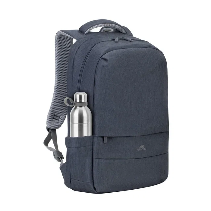 Rivacase 7567 Mochila para Portátil 17.3" (43.9 cm) Azul - Poliéster Resistente al Agua con Puerto USB, Tirantes para Hombro y Múltiples Bolsillos - 780 g