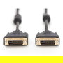 Digitus Cable DVI-D 24+1 Pines Dual Link 5 Metros Negro para Monitor, PC