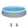 Bestway 6941607364468 Kit Piscina Hinchable Fast Set Redonda 396 x 84 cm con Filtro de Cartucho y 1 Cartucho