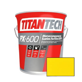 Titan Pintura Señalización Vial PX-600 Amarilla 4L Monocomponente Suelo Acrílica 100%Titan