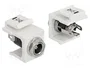DeLOCK 86373 Módulo Keystone DC 5,5 x 2,5 mm Blanco