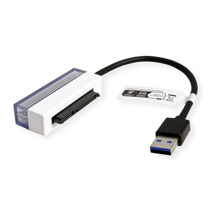 VALUE Convertidor USB 3.2 Gen 1 a SATA 6.0 Gbit/s 12.99.1062 Negro