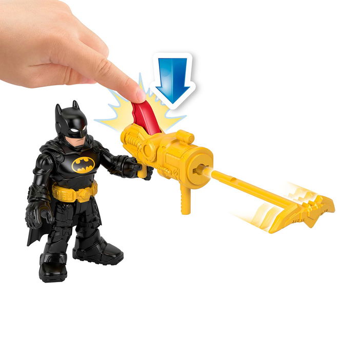 Imaginext Jfd93 Centro de Mandos de Batman DC Super Friends - Batcueva Interactiva con Luces, Batcomputadora y Figura - Edad +3 Años