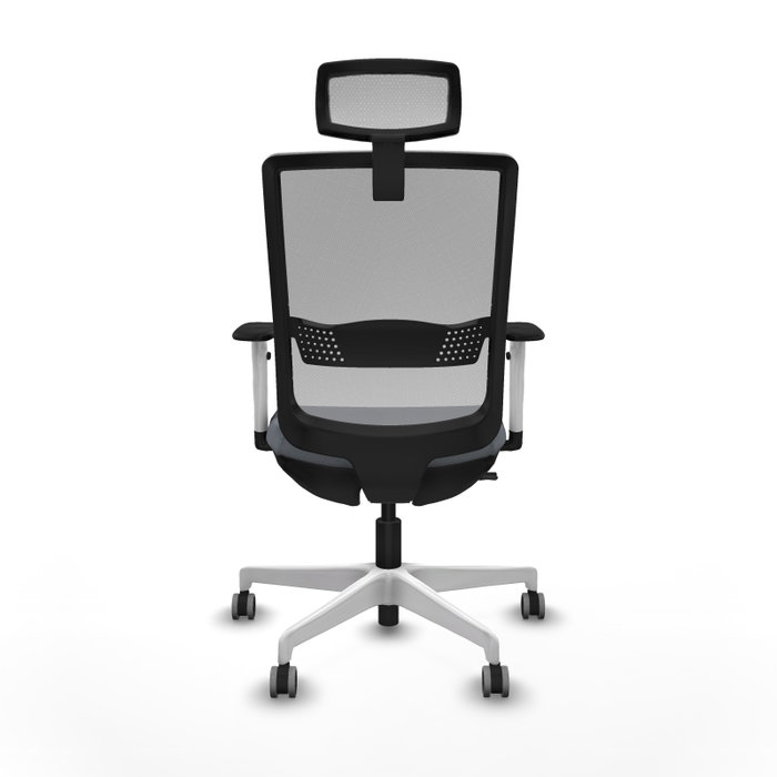 PIQUERAS Y CRESPO Silla de oficina Haches Gris con mecanismo Sincro/Traslack