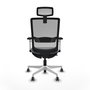 PIQUERAS Y CRESPO Silla de oficina Haches Gris con mecanismo Sincro/Traslack