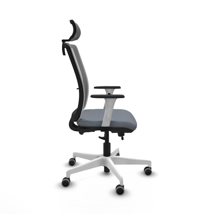 PIQUERAS Y CRESPO Silla de oficina Haches Gris con mecanismo Sincro/Traslack