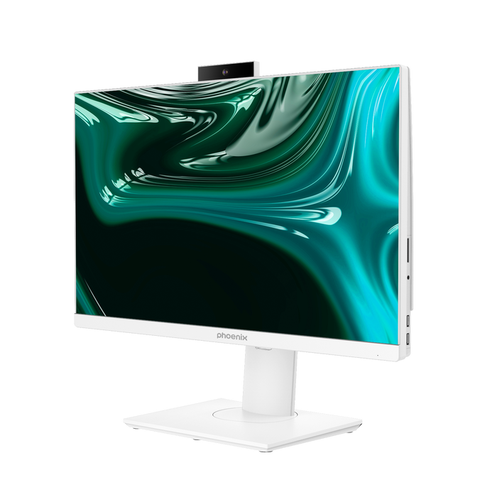 Phoenix Unity V Cam All in One 23.8" FHD - Ordenador AIO Intel Core i5-12400, 16GB RAM, 1TB SSD, Windows 11 Home, Blanco