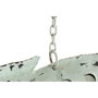 DKD Home Decor Decoración de Metal Pez Azul Celeste 80x12x60 cm