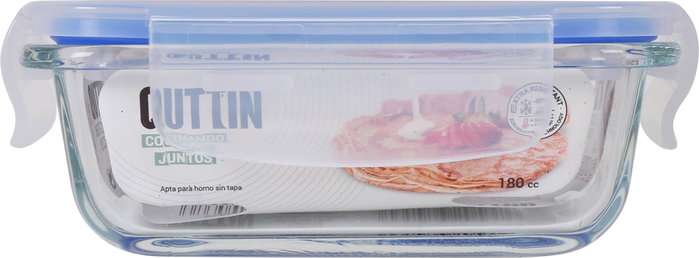 Quttin Recipiente Rectangular Hermético sin Válvula 180 cc (12 Unidades)