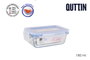 Quttin Recipiente Rectangular Hermético sin Válvula 180 cc (12 Unidades)