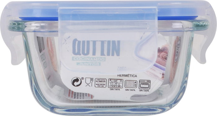 Quttin Recipiente Rectangular Hermético sin Válvula 180 cc (12 Unidades)