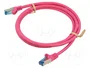 GOOBAY Patch cord Cat 6a S/FTP 1,5m rosa