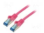 GOOBAY Patch cord Cat 6a S/FTP 1,5m rosa